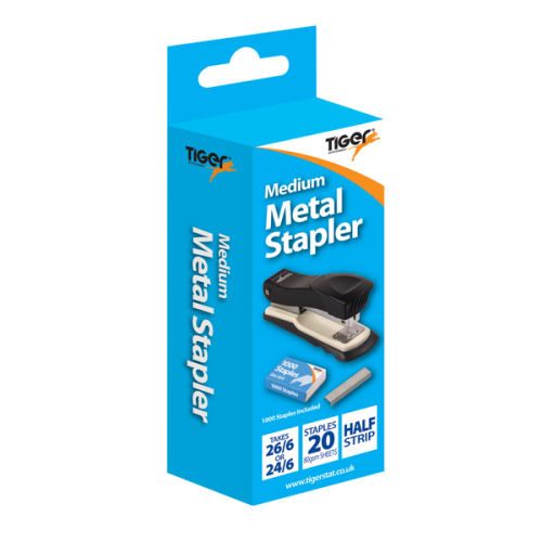 Medium Metal 26/6 Stapler Assorted