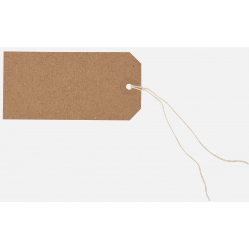 Box of 1000 Buff Strung Tags 108x54mm