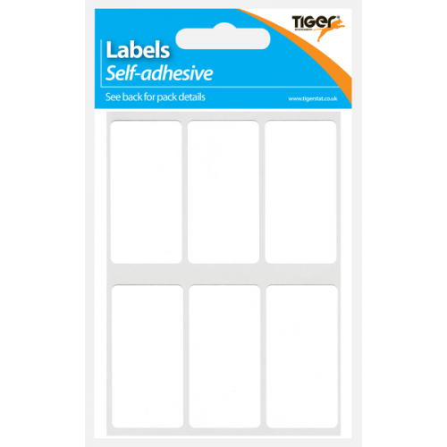 White Adhesive Label Rectangular 25mm x 50mm