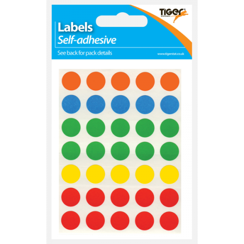 Coloured  Ahesive Label Circles 13mm