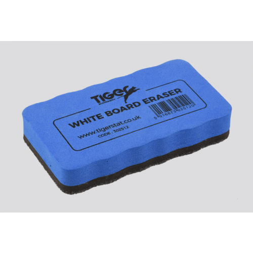Tiger Washable Magnetic Whiteboard Eraser Pack 6 Blue