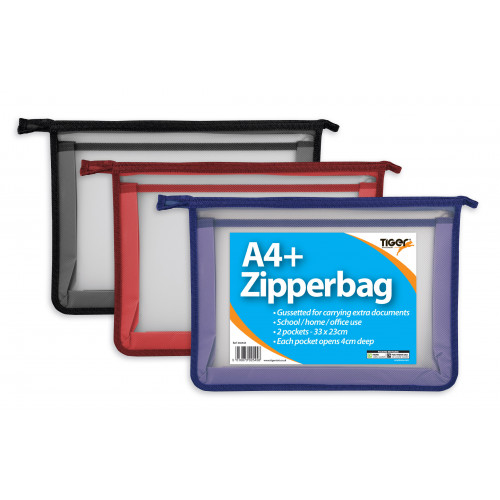 A4+ Zipperbag Fabric Edge Expanding Wallet