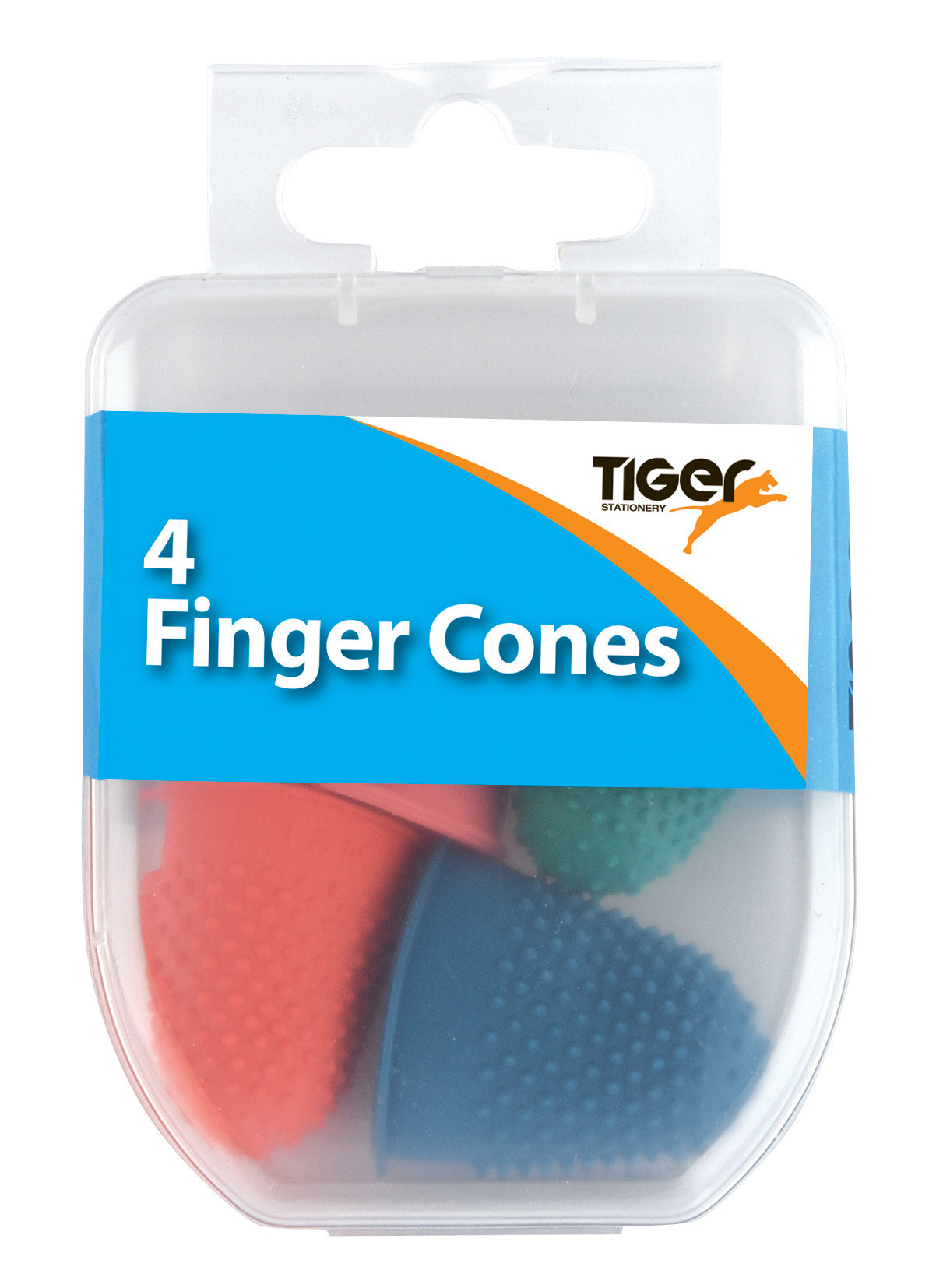 Tiger Stationery - Essential 4 Finger Cones Coloured