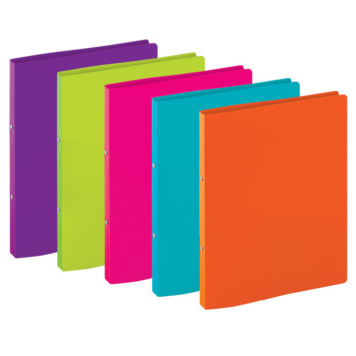 Tiger Stationery - A4 Slim Ring Binder Vivid Assorted